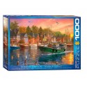 Harbor sunset. 1000 pcs.