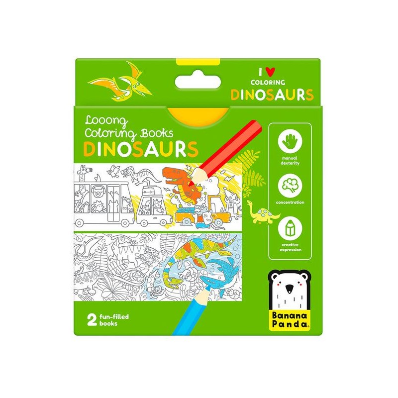 Colorea y aprende con dinosaurios.