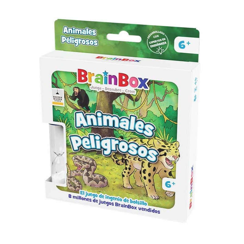 Juego de memoria. Animales peligrosos.