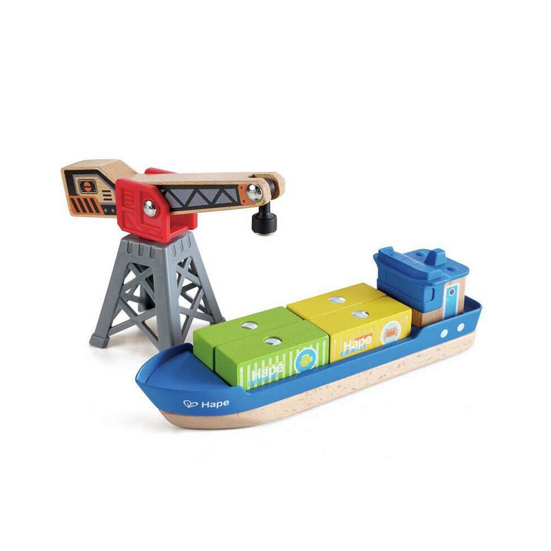 HAPE E3792 Buque de carga y grúa, Juegos de imitación Juegos de - Main Image