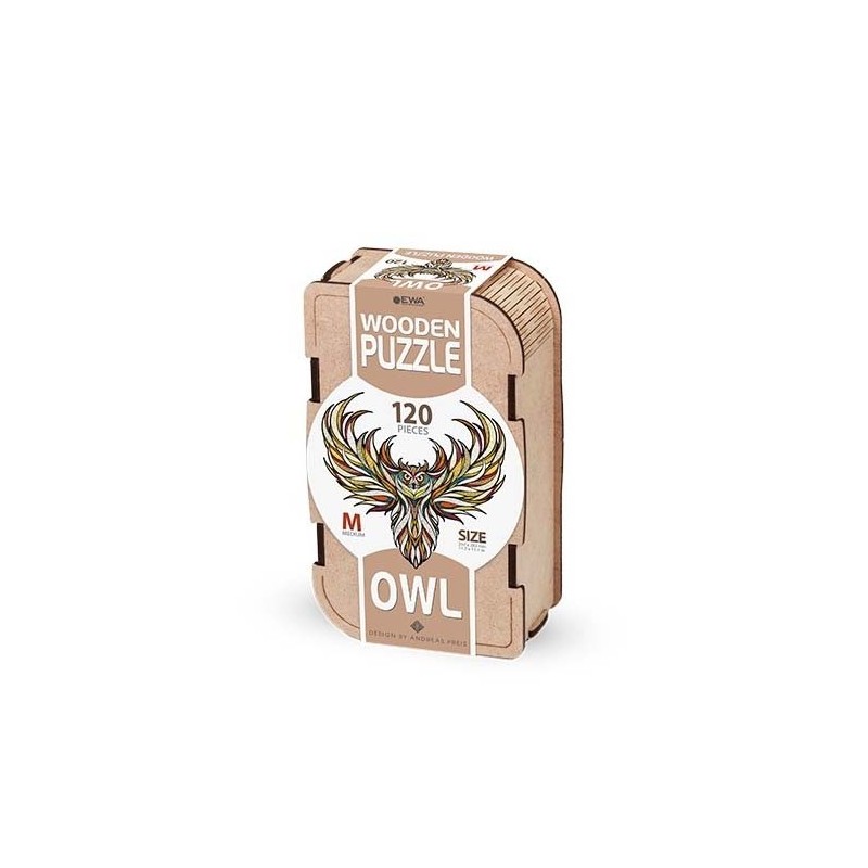 Puzzle de madera. Búho. M.