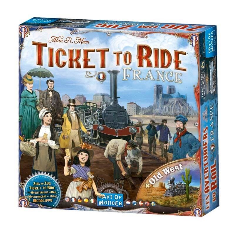 Ticket to Ride Map Collection 6: France & Old West.