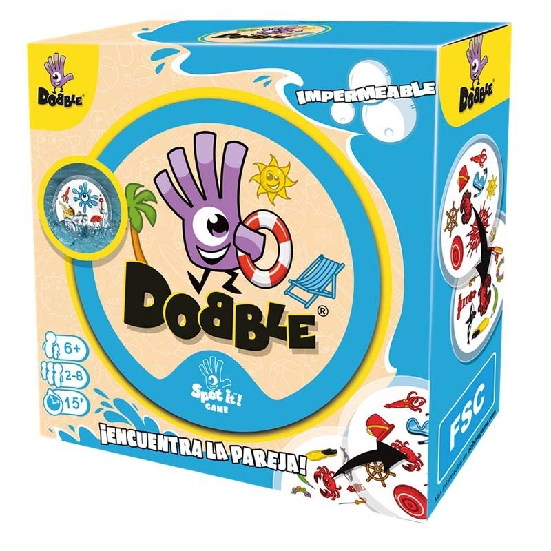 Dobble Waterproof | Waterproof Card Game Dobble Waterproof | Waterproof Card Game