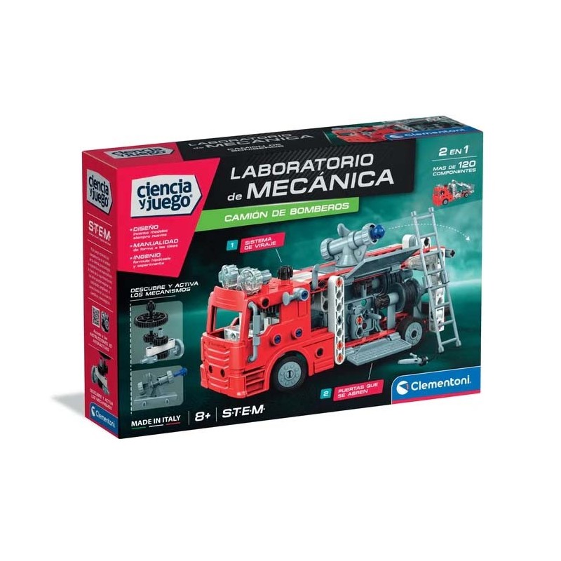 Laboratorio de mecánica. Camión de bomberos.