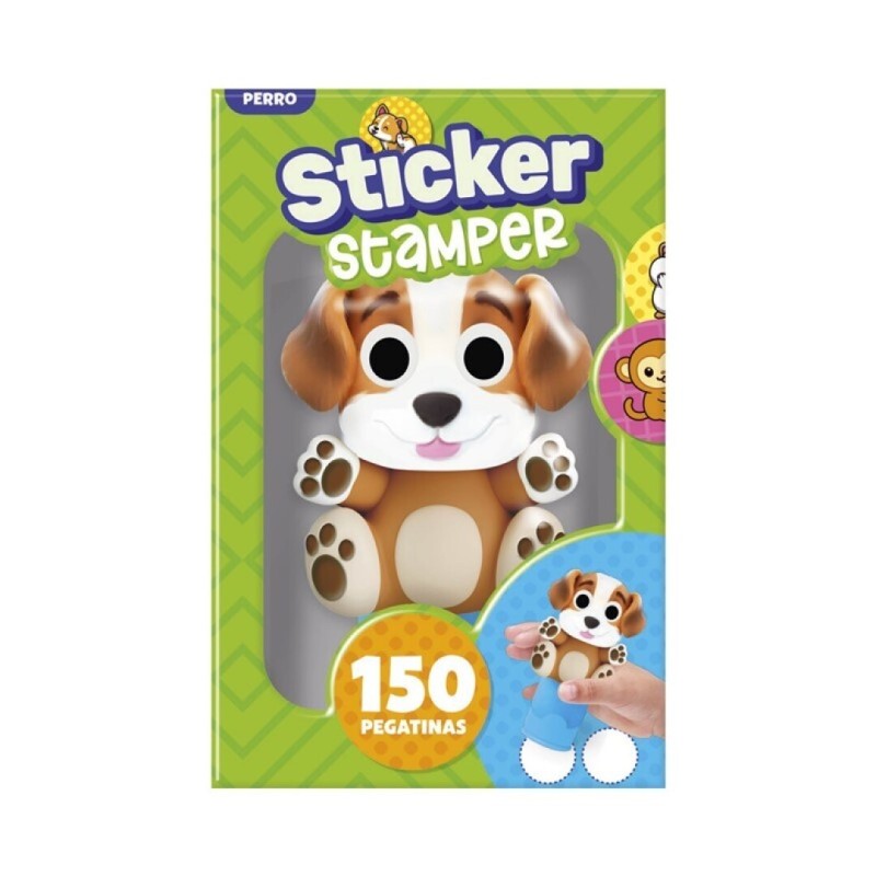Set Sticker stamper- Perro.