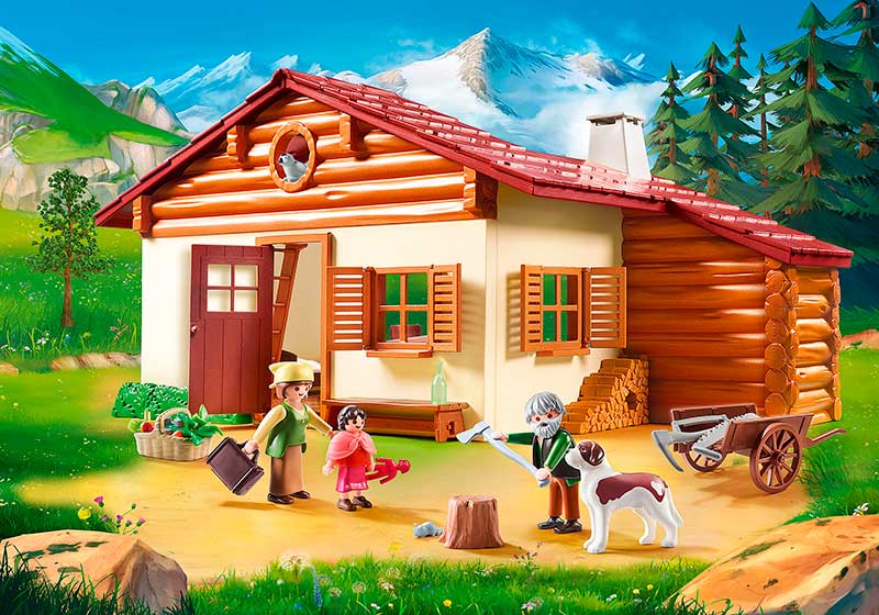 Heidi en la Cabaña de los Alpes
